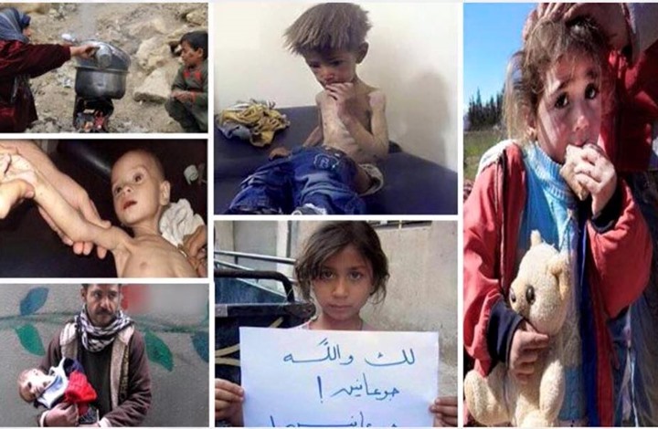   به‌ وێنه‌.. منداڵانی مه‌زایا له‌ برسان ده‌مرن